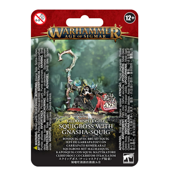 Warhammer: Gloomspite Gitz - Squigboss with Gnasha-squig