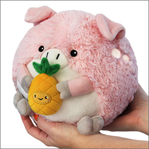 Squishable Pig Holding a Pineapple (Mini)