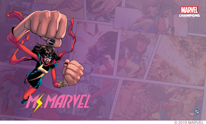 Marvel Champions LCG: Ms. Marvel Game Mat