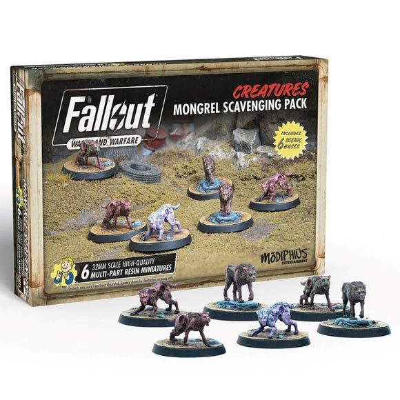 Fallout: Wasteland Warfare - Creatures - Mongrel Scavenging Pack