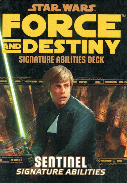Star Wars: Force and Destiny: Sentinel Signature Abilities Deck