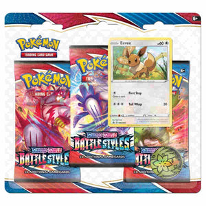 Pokemon: Sword & Shield - Battle Styles 3-Booster Blister Pack