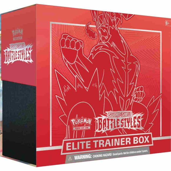Pokemon: Sword & Shield - Battle Styles Elite Trainer Box Red