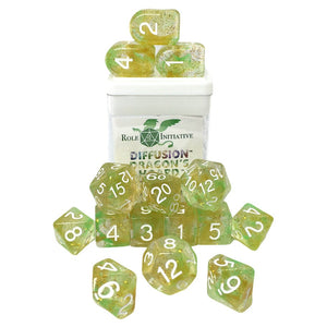 Role 4 Initiative: Diffusion Dragon's Hoard Polyhedral Set w/ Arch'd4 (15)
