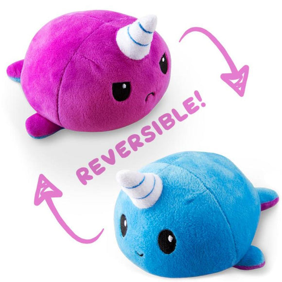 TeeTurtle Reversible Narwhal: Blue/Purple (Mini)