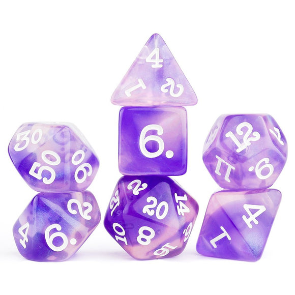 Sirius Dice: Poly Dice Set - Purple Glaze (7)