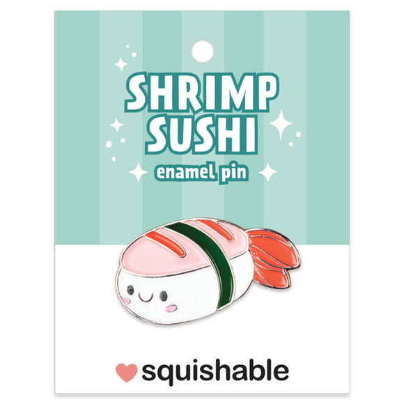 Squishable Shrimp Sushi Enamel Pin