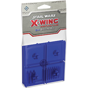 Star Wars X-Wing 1st Edition: Blue Bases and Pegs