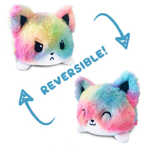 TeeTurtle Reversible Fox: Happy Rainbow/Angry Rainbow (Mini)