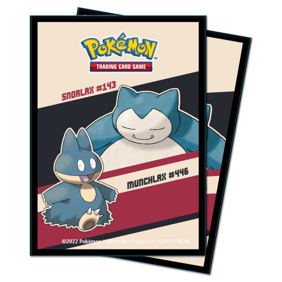 Pokemon Deck Protector Sleeves: Snorlax & Munchlax (65ct)