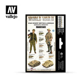 Model Color: WWII Paint Set - Desert British & German Armour & Infantry
