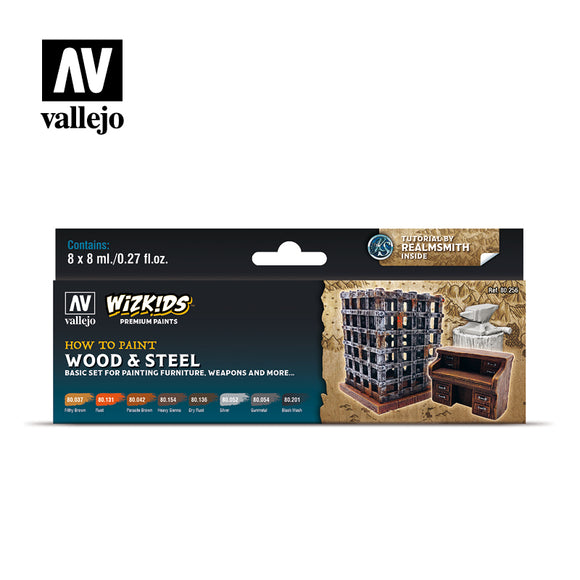 Vallejo Wizkids Premium Paints: How to Paint Wood & Steel
