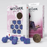 The Witcher Dice Set: Dandelion - Half a Century of Poetry (7 + coin)