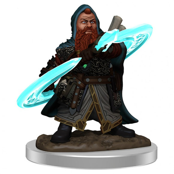 Pathfinder Battles: Male Dwarf Sorcerer