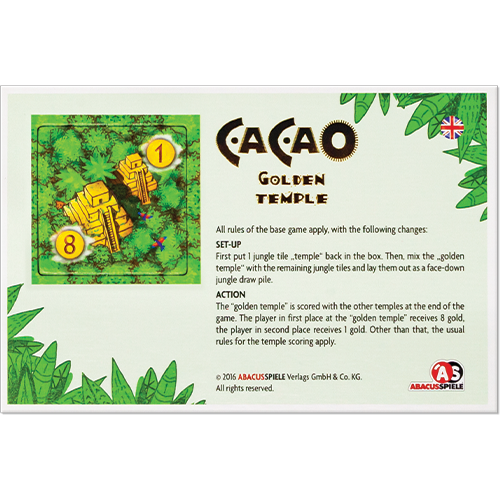 Cacao: Golden Temple Mini Expansion